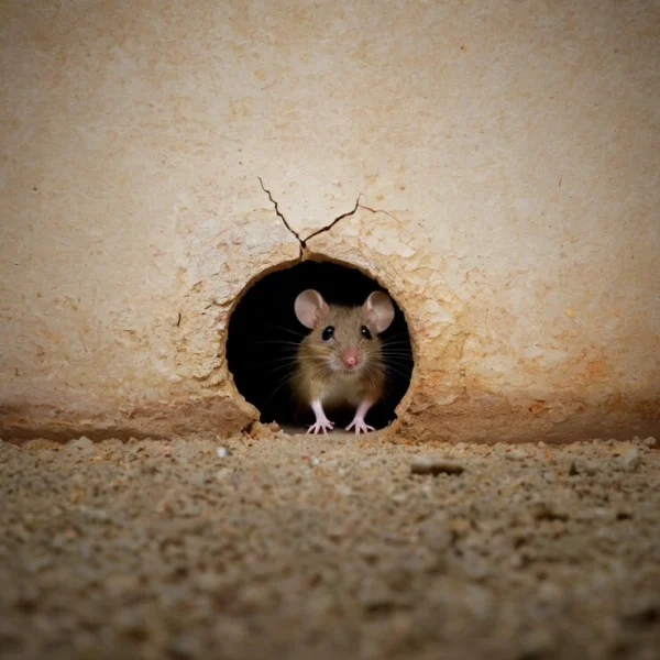 Signs of a rat infestation